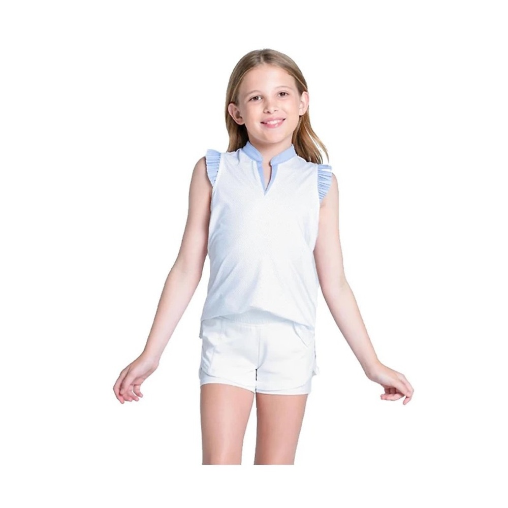 Lilac Lucky in Love LOVELY PLEAT Sleeveless Top for Girls